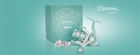 L'AMOUR SPINNING REEL (LIMITED EDITION) - Okuma L'amour Spinning Reel-Limited Edition-13 Swarovski Crystals